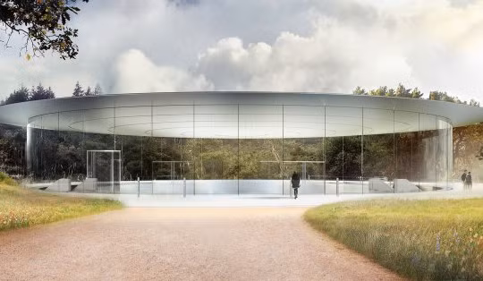 Steve Jobs Theater sẽ là nơi Apple giới thiệu iPhone mới. (Ảnh: Bloomberg)