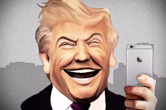 Chiếc điện thoại iPhone của Tổng thống Donald Trump không hề có trình duyệt web (Ảnh: Business Insider)