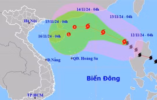Bão số 8 - Toraji giật cấp 12 trên Biển Đông