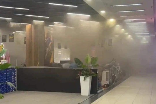 Khu vực nơi xảy ra vụ cháy.