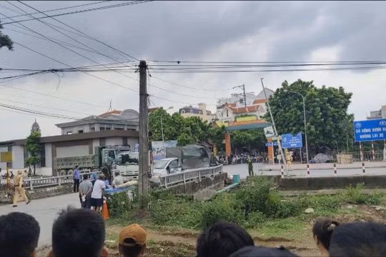 Hiện trường vụ tai nạn.