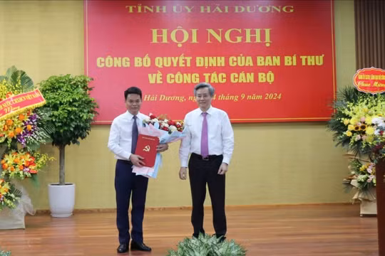 Thiếu tướng Lê Ngọc Châu được Ban Bí thư điều động, chỉ định tham gia Ban Chấp hành, Ban Thường vụ và giữ chức danh Phó Bí thư Tỉnh ủy Hải Dương.