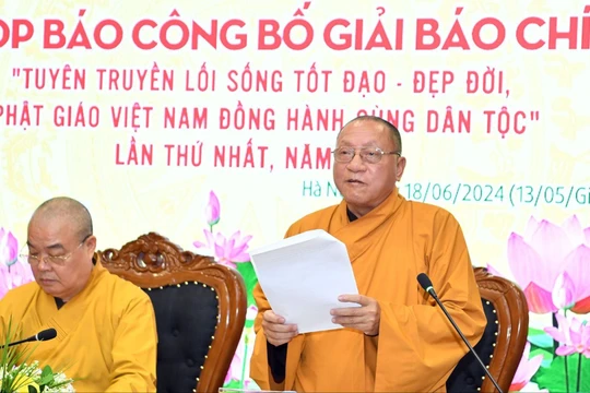 Hòa thượng Thích Gia Quang, Phó Chủ tịch Hội đồng Trị sự, Trưởng ban Thông tin Truyền thông, Giáo hội Phật giáo Việt Nam giới thiệu về Giải thưởng.