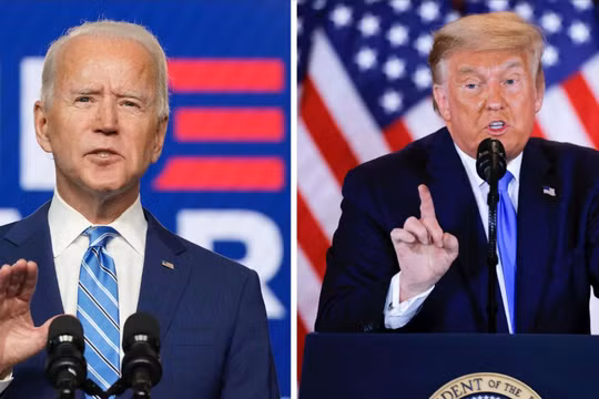 Đương kim Tổng thống Mỹ Joe Biden và Cựu Tổng thống Donald Trump.