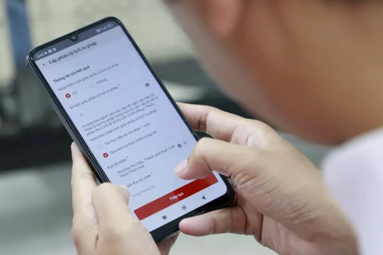 Từ ngày 22/4 đến 22/6, Hà Nội và Thừa Thiên Huế triển khai thí điểm cấp phiếu lý lịch tư pháp cho các công dân Việt Nam trên VNeID mức độ 2.