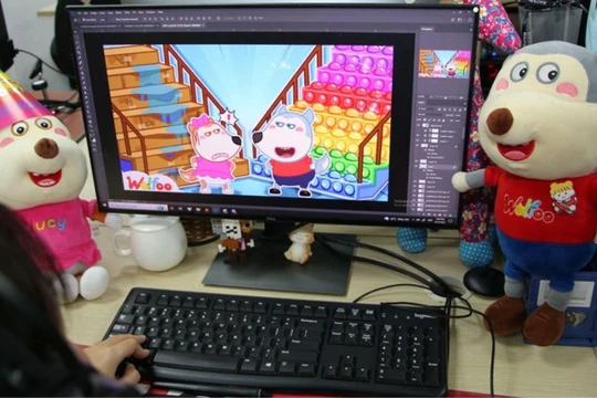 Phim hoạt hình Wolfoo sản xuất tại studio của Sconnect.