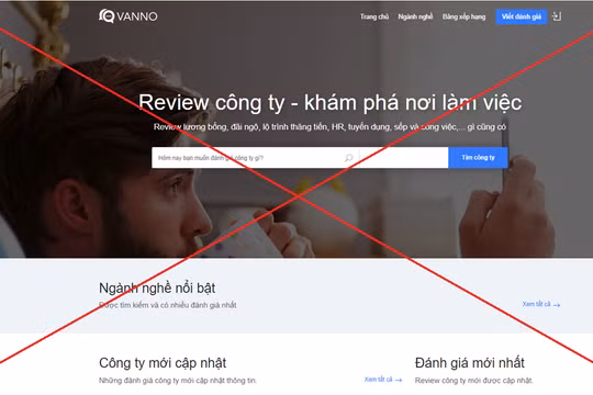 Trang reviewcongty đã bị chặn truy cập từ tháng 6/2023 nhưng đến nay vẫn hoạt động bình thường (Ảnh chụp ngày 08/5/2024)