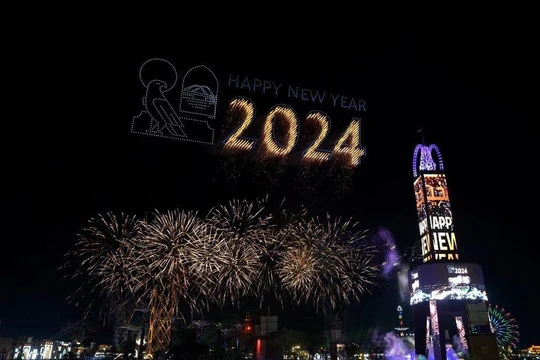 Lễ hội ánh sáng nghệ thuật Hà Nội – Rực rỡ Thăng Long sẽ chính thức diễn ra vào đúng đêm giao thừa. Ảnh minh hoạ