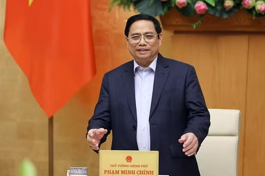 Thủ tướng Chính phủ Phạm Minh Chính chủ trì phiên họp Chính phủ thường kỳ.