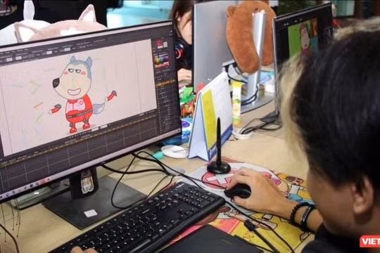 Các công đoạn sản xuất hoạt hình Wolfoo được thực hiện bởi ê-kíp sáng tạo người Việt.