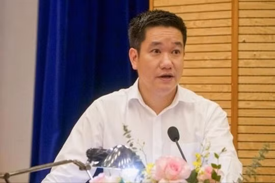 Ông Nguyễn Huy Cường khi đang đảm nhiệm Giám đốc Sở Tài nguyên và Môi trường Hà Nội.