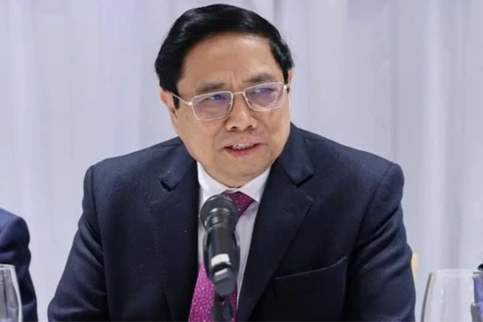 Thủ tướng chia sẻ chiến lược của VIệt Nam trong phát triển AI, bán dẫn và công nghiệp ôtô tại Hội nghị Diễn đàn kinh tế thế giới (WEF) 2024.