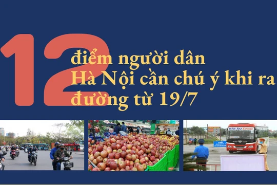 Người dân Hà Nội cần lưu ý khi sinh hoạt và làm việc tại nơi công cộng từ 19/7