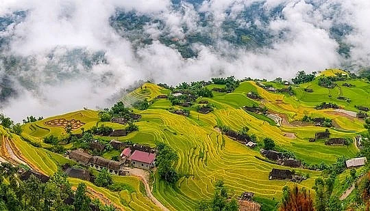 Bản Phùng ở Hà Giang (ảnh: Báo Hà Giang)