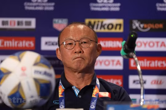 HLV Park Hang seo hài lòng với kết quả trận đấu (ảnh: Vietnam Plus)
