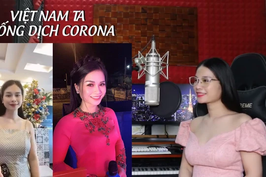 Ca sĩ Trần Trang Dung với bài hát "Việt Nam ta chống dịch Corona" được cộng đồng mạng ngợi khen