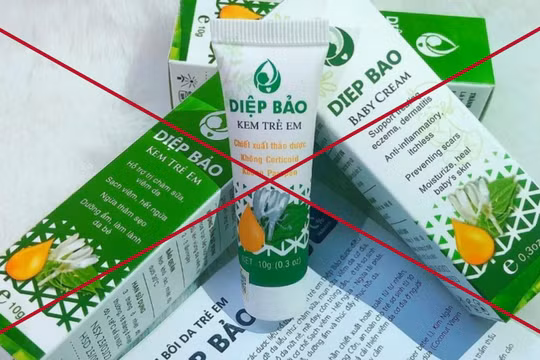 Kem Diệp Bảo bán trên Facebook, sản xuất tại Việt Nam, đang bị Mỹ thu hồi do nhiễm chì
