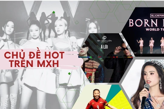 Born Pink, phát ngôn của HH Ý Nhi, từ lóng Flex, bài hát À Lôi là những chủ đề hot trên MXH vừa qua