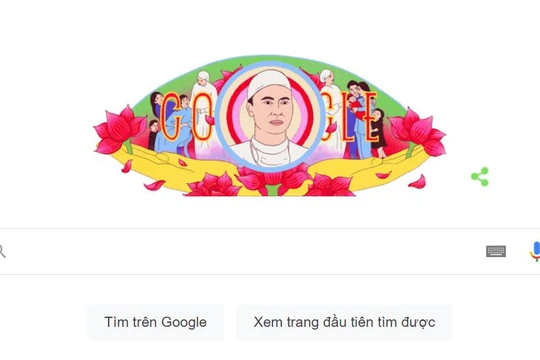 Hình ảnh tôn vinh giáo sư Tôn Thất Tùng trên Google Doodle