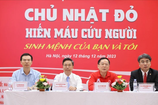 Ban Tổ chức họp báo thông tin về ngày hội hiến máu tình nguyện Chủ Nhật Đỏ lần thứ XVI – năm 2024