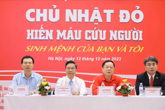 Ban Tổ chức họp báo thông tin về ngày hội hiến máu tình nguyện Chủ Nhật Đỏ lần thứ XVI – năm 2024