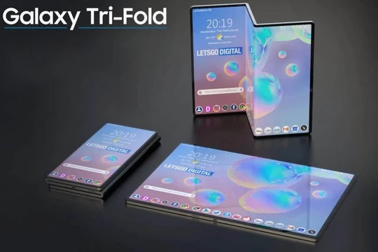 Ảnh dựng điện thoại gập ba của Samsung