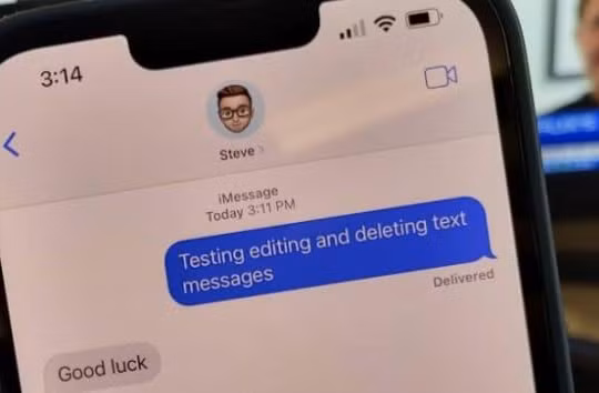 iOS 16 cho phép chỉnh sửa và xóa tin nhắn (ảnh CNBC)