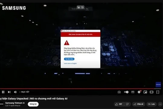 Sự kiện livestream của Samsung bị cảnh báo dùng phần mềm lậu, doanh nghiệp Việt lên tiếng xin lỗi