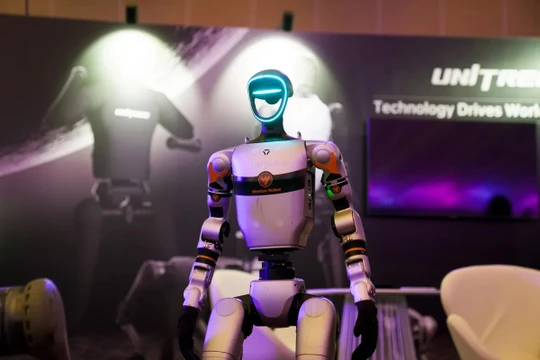 Robot của hãng Unitree. Ảnh: Bloomberg