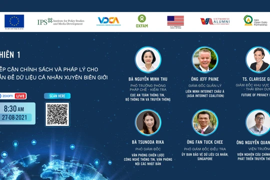 Toạ đàm “Dữ liệu xuyên biên giới và vấn đề bảo vệ dữ liệu cá nhân" được tổ chức trực tuyến