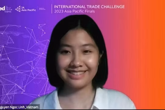 Học sinh Việt Nam giành giải Nhất tại cuộc thi "Thử thách thương mại quốc tế FedEx/JA"