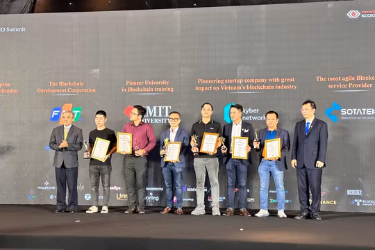 Các đơn vị được vinh danh Giải thưởng Blockchain Việt Nam 2022