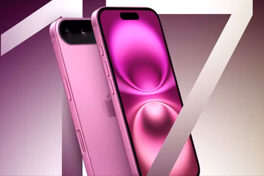 iPhone 17 Air giả định với cụm camera đặt nằm ngang và thân máy rất mỏng