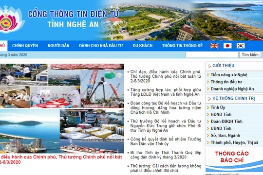 Cổng thông tin điện tử tỉnh Nghệ An