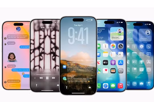 iOS 26 trên iPhone. Ảnh: Apple