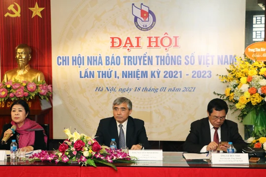 Đoàn Chủ tịch Đại hội Chi hội Nhà báo Truyền thông số Việt Nam