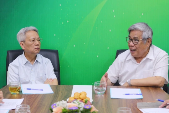 ông Nguyễn Sĩ Dũng và GS Vũ Minh Giang