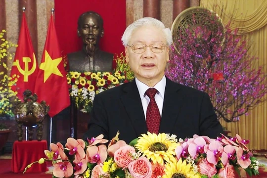 Tổng Bí thư, Chủ tịch nước Nguyễn Phú Trọng chúc Tết 2021