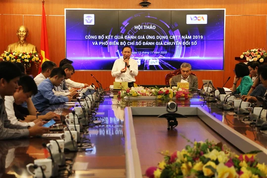 Hội thảo Công bố chỉ số Chuyển đổi số do Bộ Thông tin và Truyền thông phối hợp với Hội Truyền thông số Việt Nam tổ chức