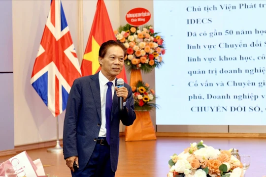 Ông Đặng Vũ Tuấn, Phó Chủ tịch VDCA phát biểu tại sự kiện (nguồn: ĐHKTQD)