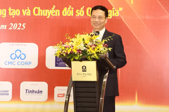 Bộ trưởng Nguyễn Mạnh Hùng phát biểu tại sự kiện