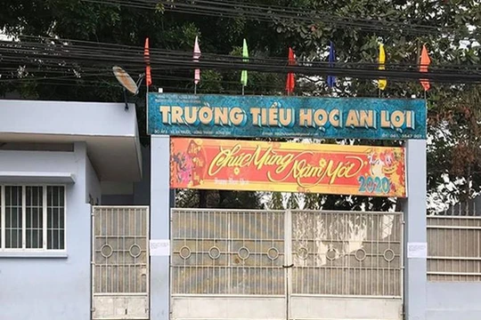Trưởng tiểu học An Lợi, nơi thầy giáo Lê Trần Ngọc Sơn công tác