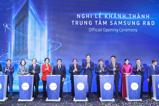 Lễ khánh thành Trung tâm R&D của Samsung tại Hà Nội đã diễn ra vào sáng nay (23/12)