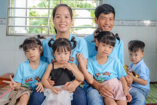 Một trong những "cây hạnh phúc" đã nở hoa kết trái từ chương trình "Ươm mầm hạnh phúc" 