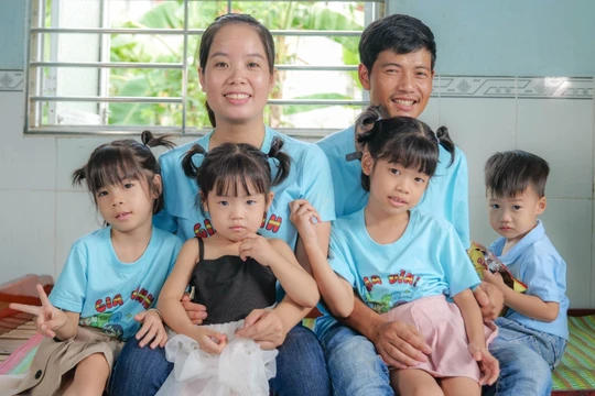 Một trong những "cây hạnh phúc" đã nở hoa kết trái từ chương trình "Ươm mầm hạnh phúc" 