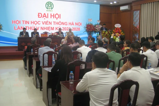 Đại hội V của Hội Tin học Viễn thông Hà Nội đã diễn ra sáng 16/12/2023