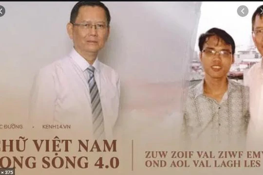 Hai tác giả của Chữ Việt Nam song song 4.0 là Trần Tư Bình và Kiều Trường Lâm
