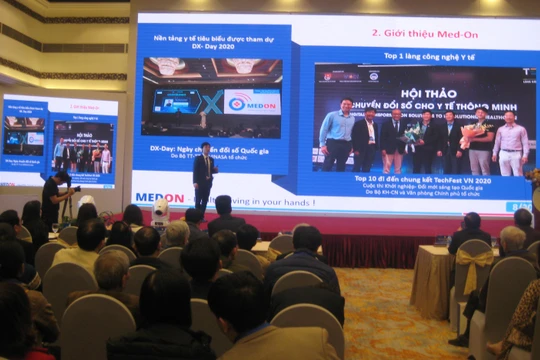 Bác sĩ Lê Đức Nguyên giới thiệu về ứng dụng MedOn kết nối giữa bác sĩ và người bệnh