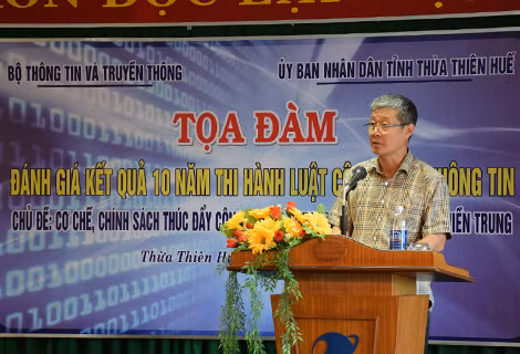 Thứ trưởng Nguyễn Thành Hưng phát biểu tại buổi tọa đàm