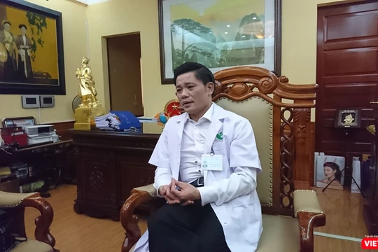 PGS. TS. Nguyễn Duy Ánh – Giám đốc Bệnh viện Phụ sản Hà Nội. Ảnh: Minh Thúy